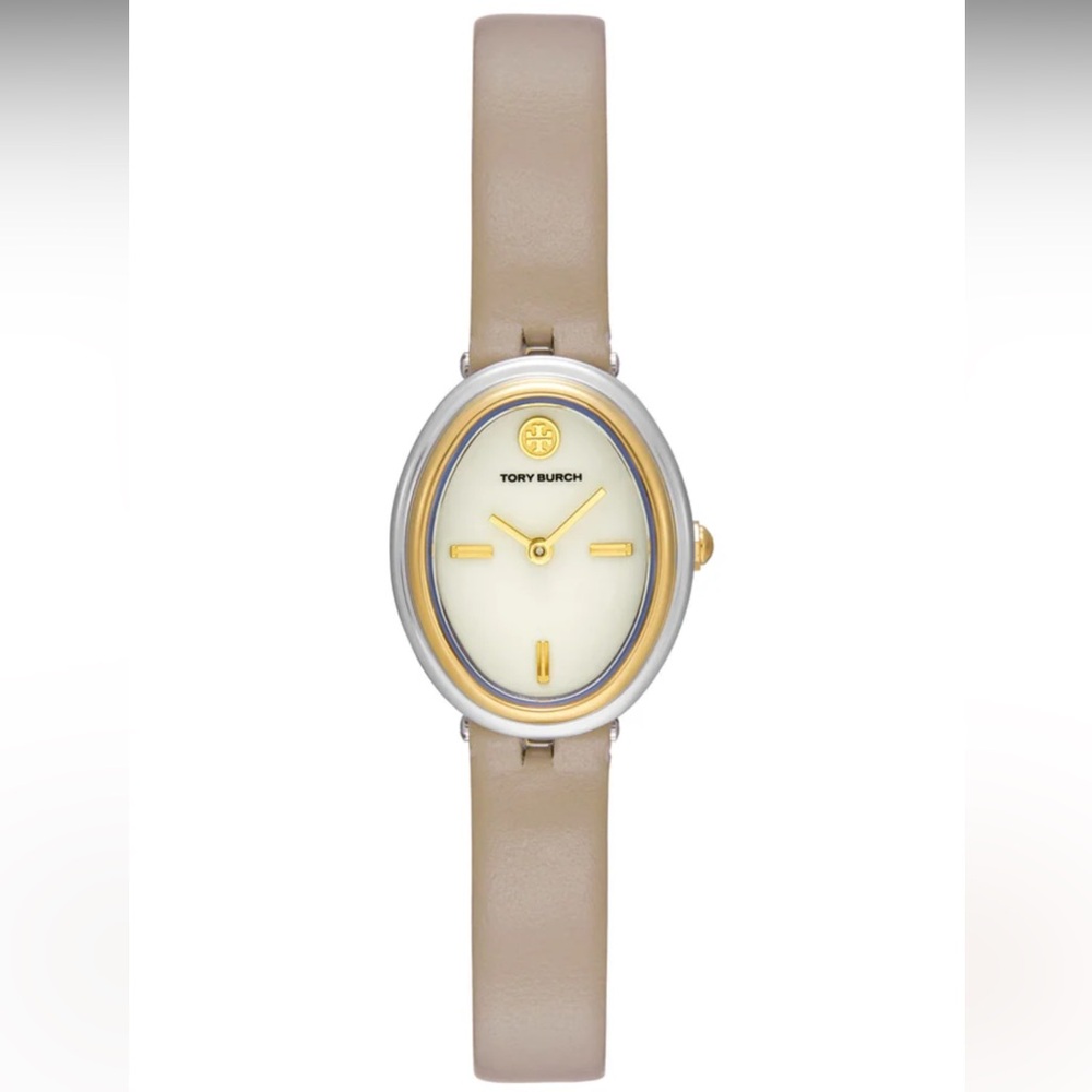 Tory Burch The Oval Gray Analogue Watch TBW6031 - Picture 2 of 6